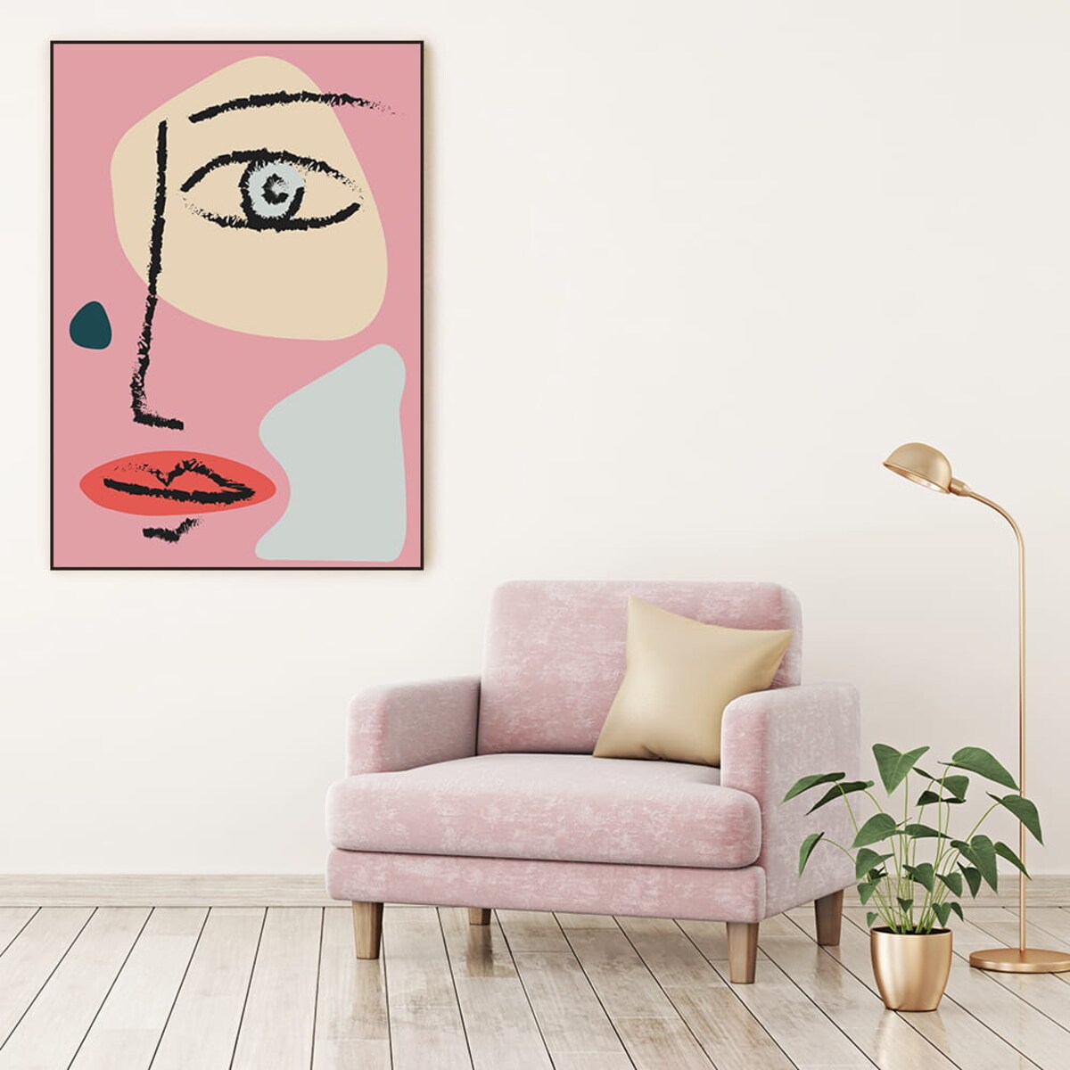 plakat face abstract 3 30x40 cm