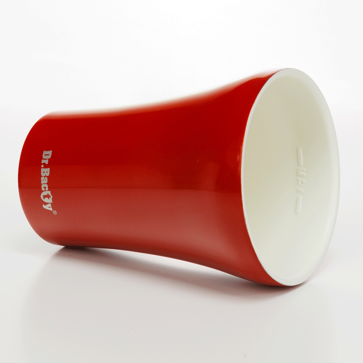 Kubek termiczny do kawy z powłoką ceramiczną Dr.Bacty Apollo - 227 ml - czerwony