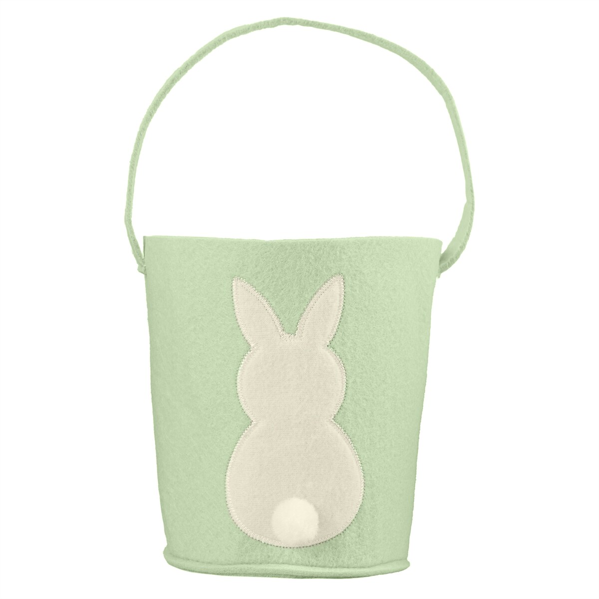 Koszyk Koszyczek Filcowy Wielkanocny Na Jajka Pisanki Dekoracja Ozdoba Z Zajączkiem Zielony