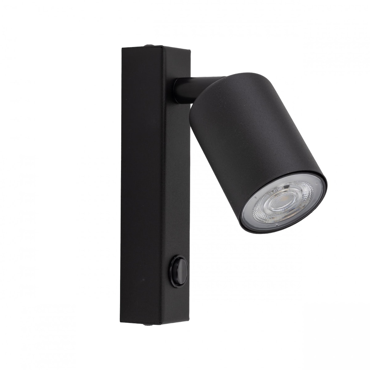 Kinkiet ścienny ruchomy z włącznikiem TK Lighting NEX Black GU10 czarny loftowy 11364