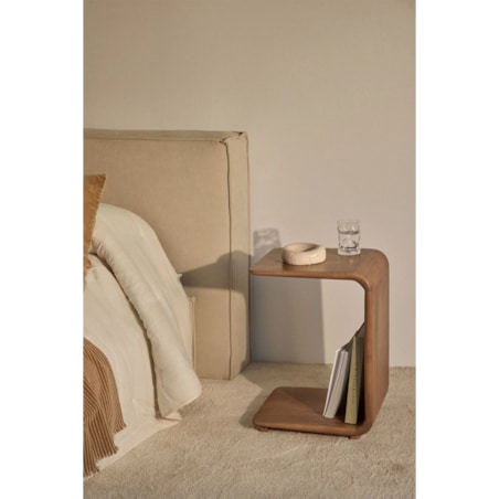 Stolik pomocniczy z drewna mango, 35x40 cm Tinsley, naturalny