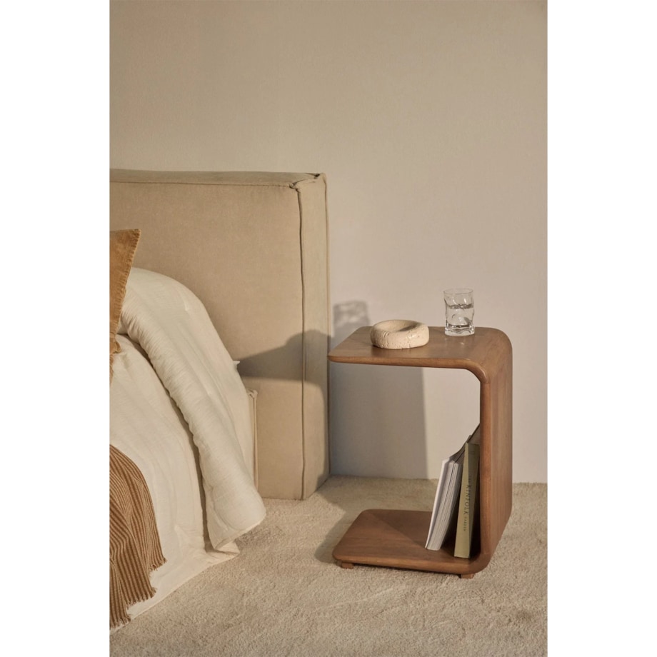 Stolik pomocniczy z drewna mango, 35x40 cm Tinsley, naturalny