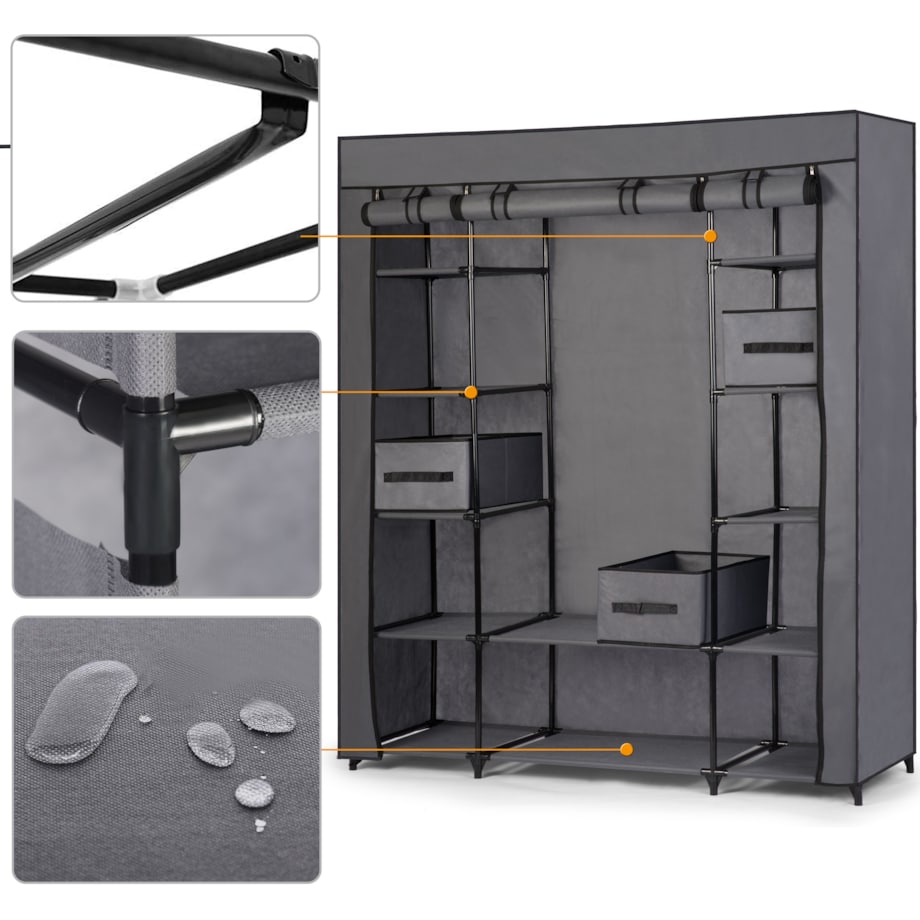 Szafa tekstylna garderoba materiałowa Massido 680010