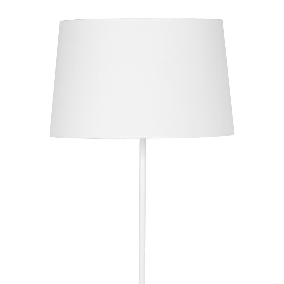 Podłogowa lampa salonowa Maja 2919 TK Lighting z tkaniny z abażurem biała