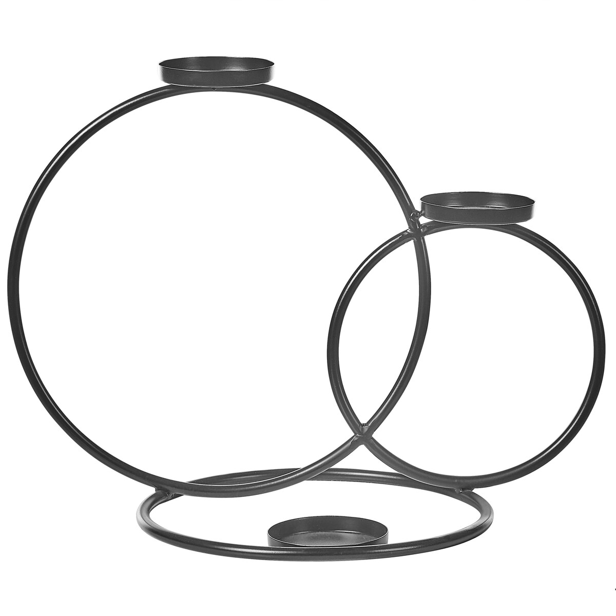 Świecznik CAKUNG Metal 33 cm Czarny