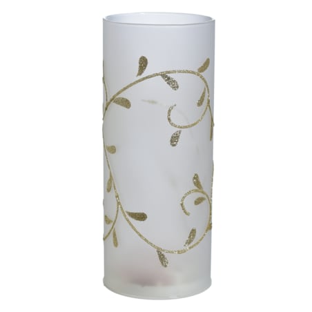 Dekoracja 15 Led- Świeca Z Dekoracją, Na Baterie 3*Aa, Wys.20Cm, Do Post.