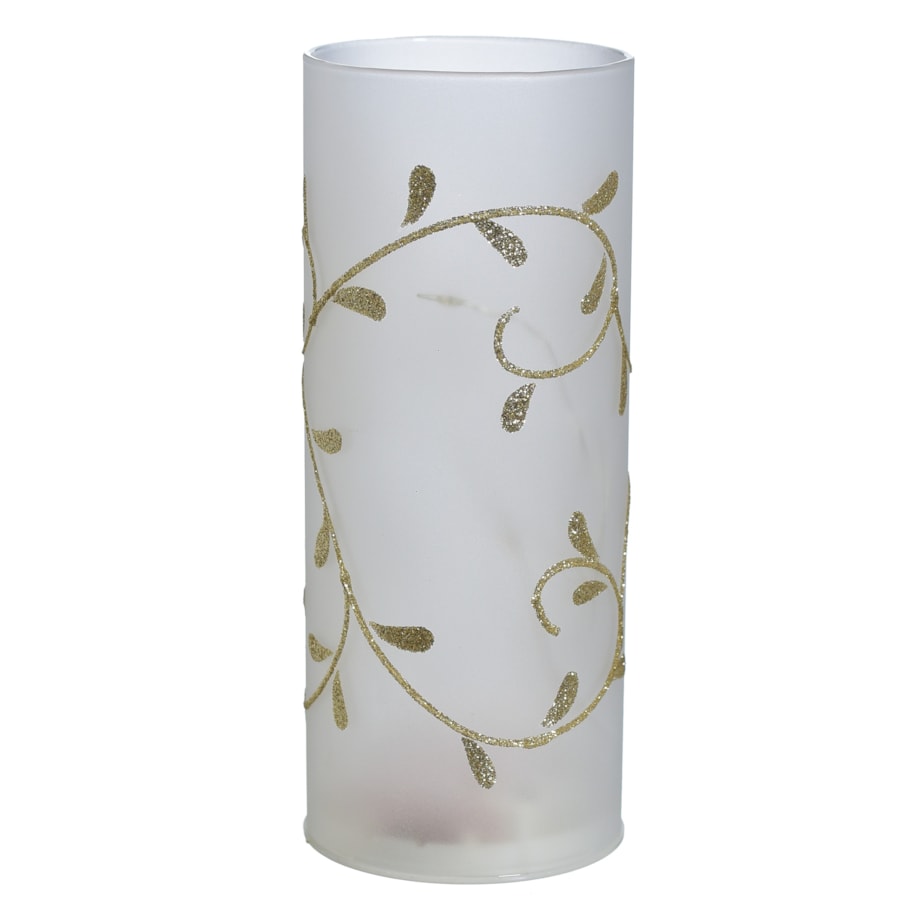 Dekoracja 15 Led- Świeca Z Dekoracją, Na Baterie 3*Aa, Wys.20Cm, Do Post.