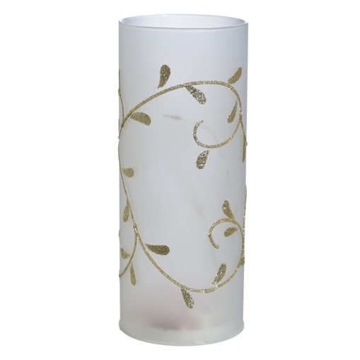 Dekoracja 15 Led- Świeca Z Dekoracją, Na Baterie 3*Aa, Wys.20Cm, Do Post.