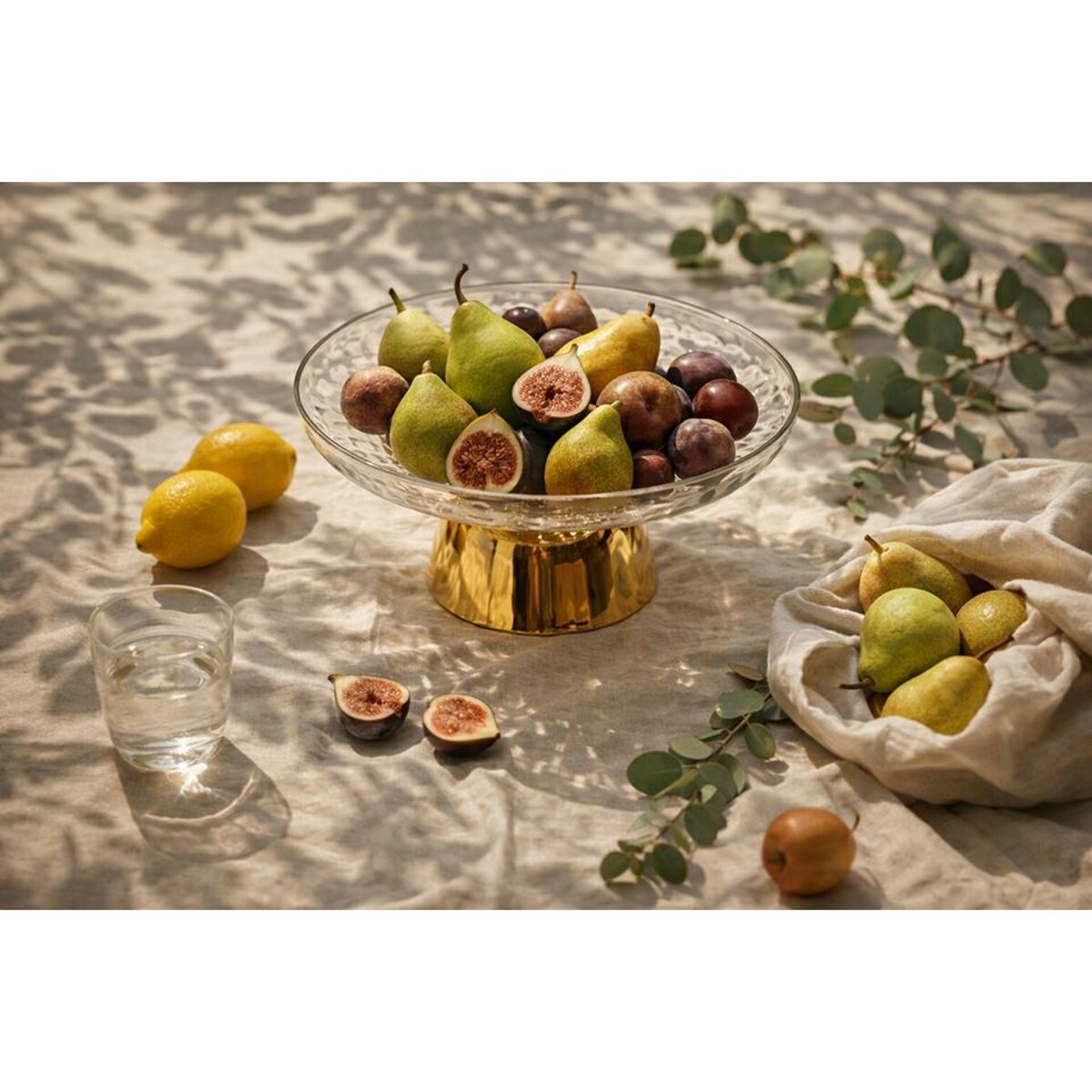 Patera dekoracyjna SHP SWEET złota / transparentna