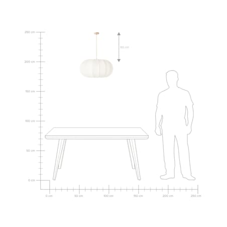 Lampa wisząca TOCUYO Materiał syntetyczny Biały