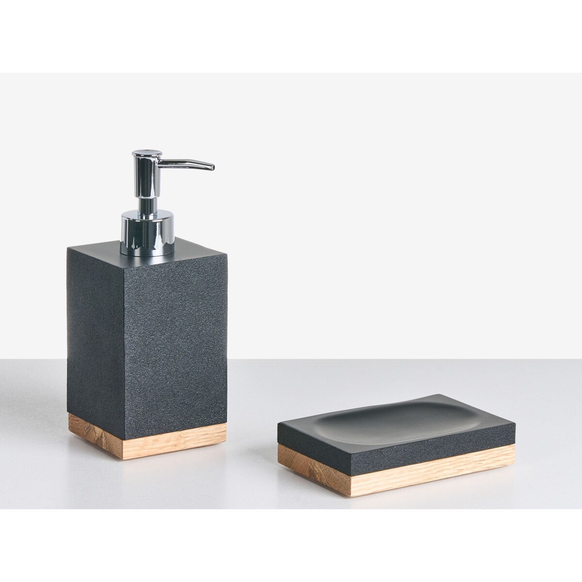 Zestaw akcesoriów łazienkowych 5 elementów TAPICHE Czarny