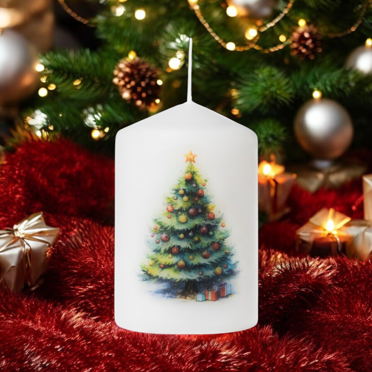 Świeca świąteczna – Choinka, idealna na prezent