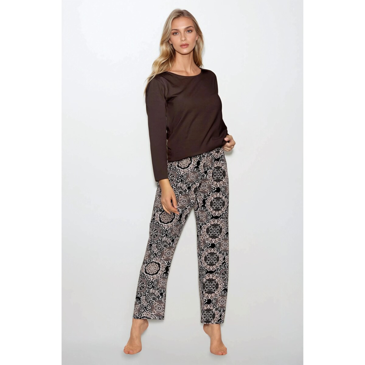 Piżama Boho Cafe Brown, XXL