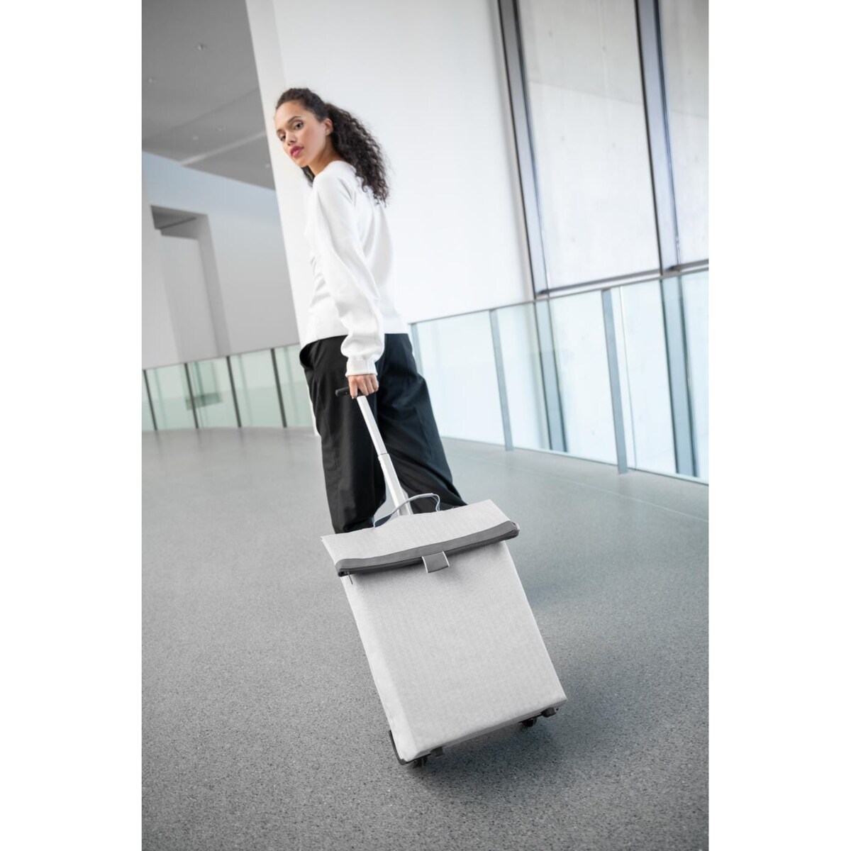 Wózek TROLLEY M, herringbone grey