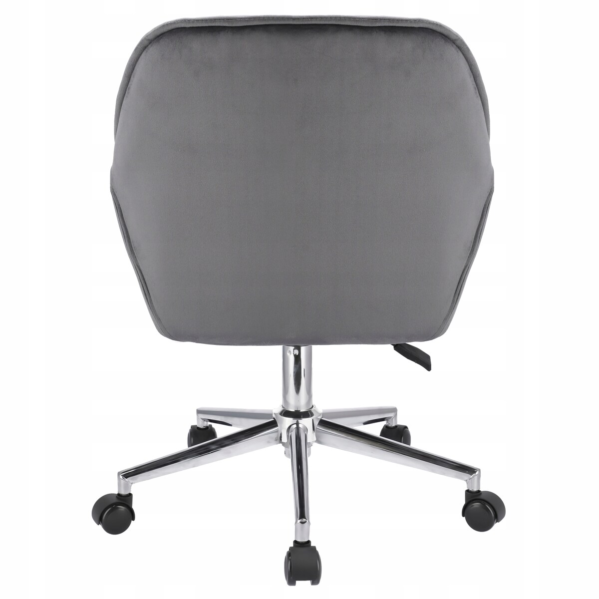 Fotel LARGO szary na srebrnej stopie