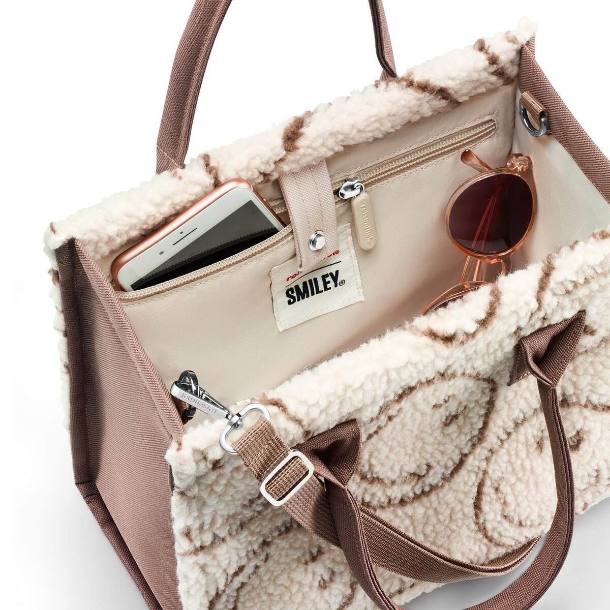 Torba DAILY SHOPPER XS, smiley® teddy chocolate