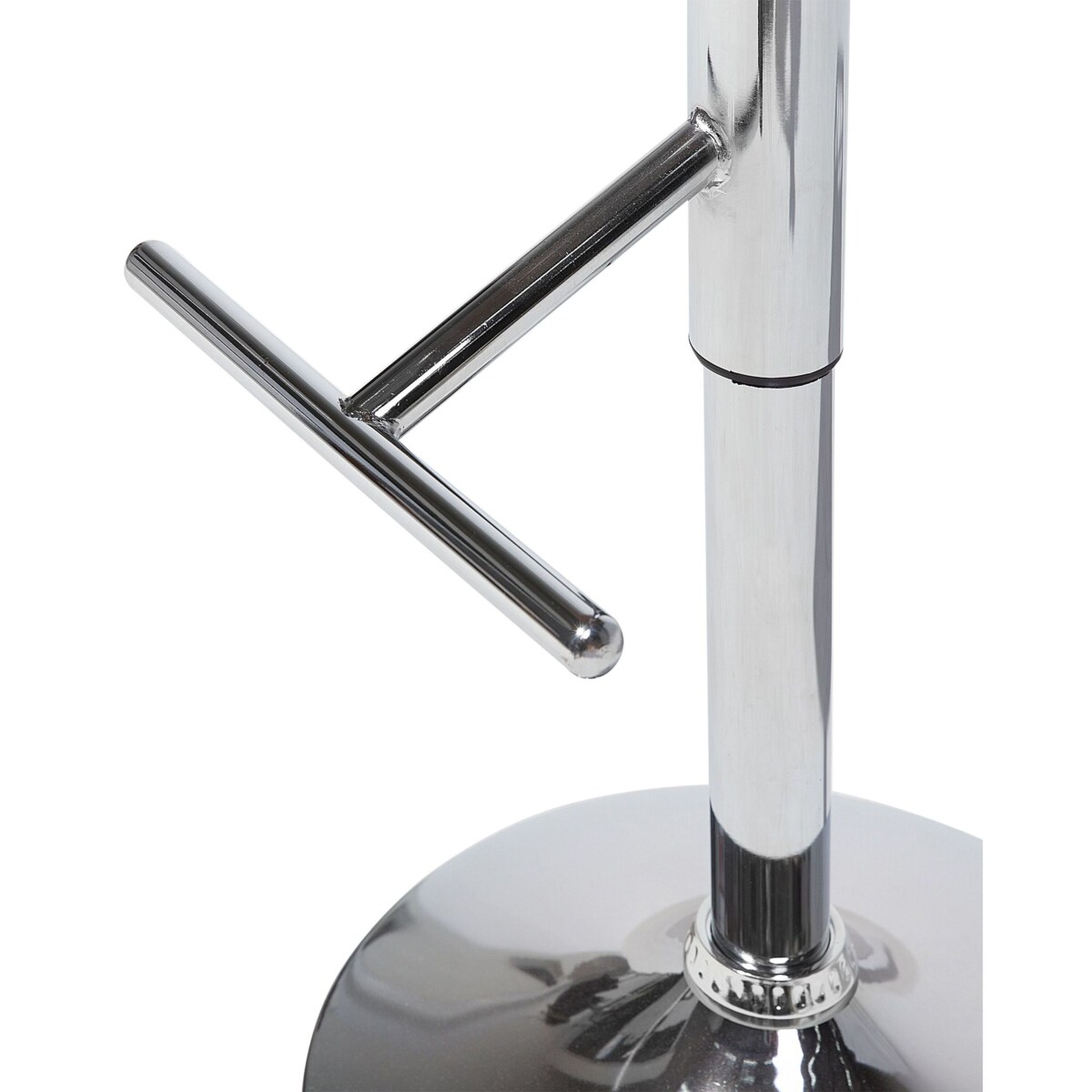 Zestaw 2 krzeseł barowych PETERSBURG Ekoskóra Obrotowy Czarny