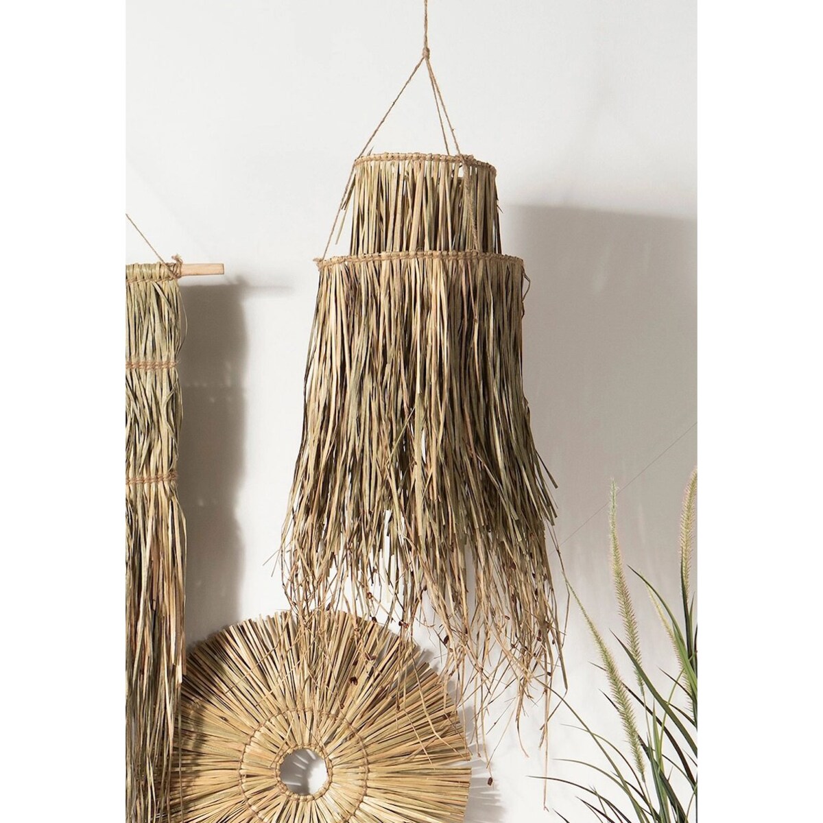 DEKORACJA OZDOBA WISZĄCA ZAWIESZKA NATURALNA BOHO SKANDYNAWSKA 100cm