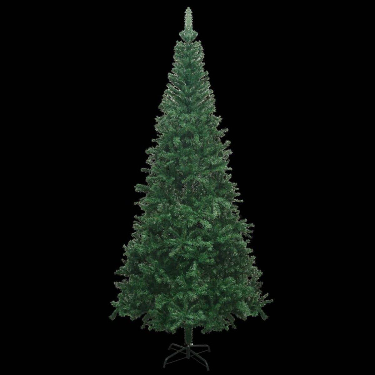vidaXL Sztuczna choinka z lampkami i bombkami, L, 240 cm, zielona