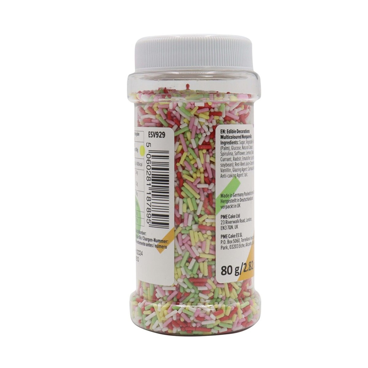 PME Wielokolorowa dekoracyjna posypka cukrowa 80 g