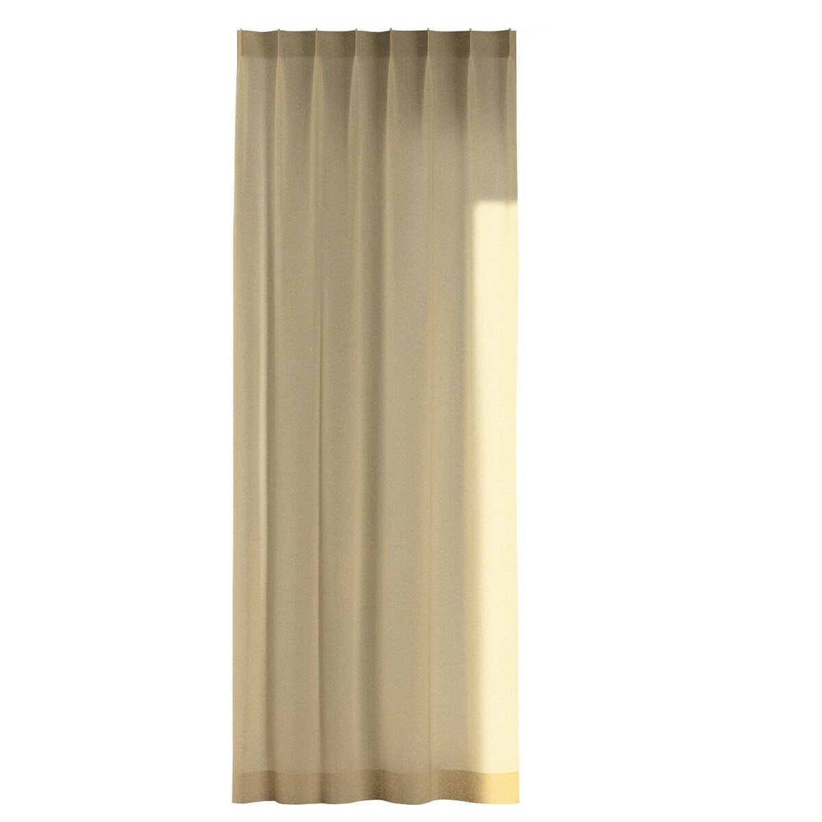 Zasłona na haczykach flex pojedynczych 130x260 jasny beż