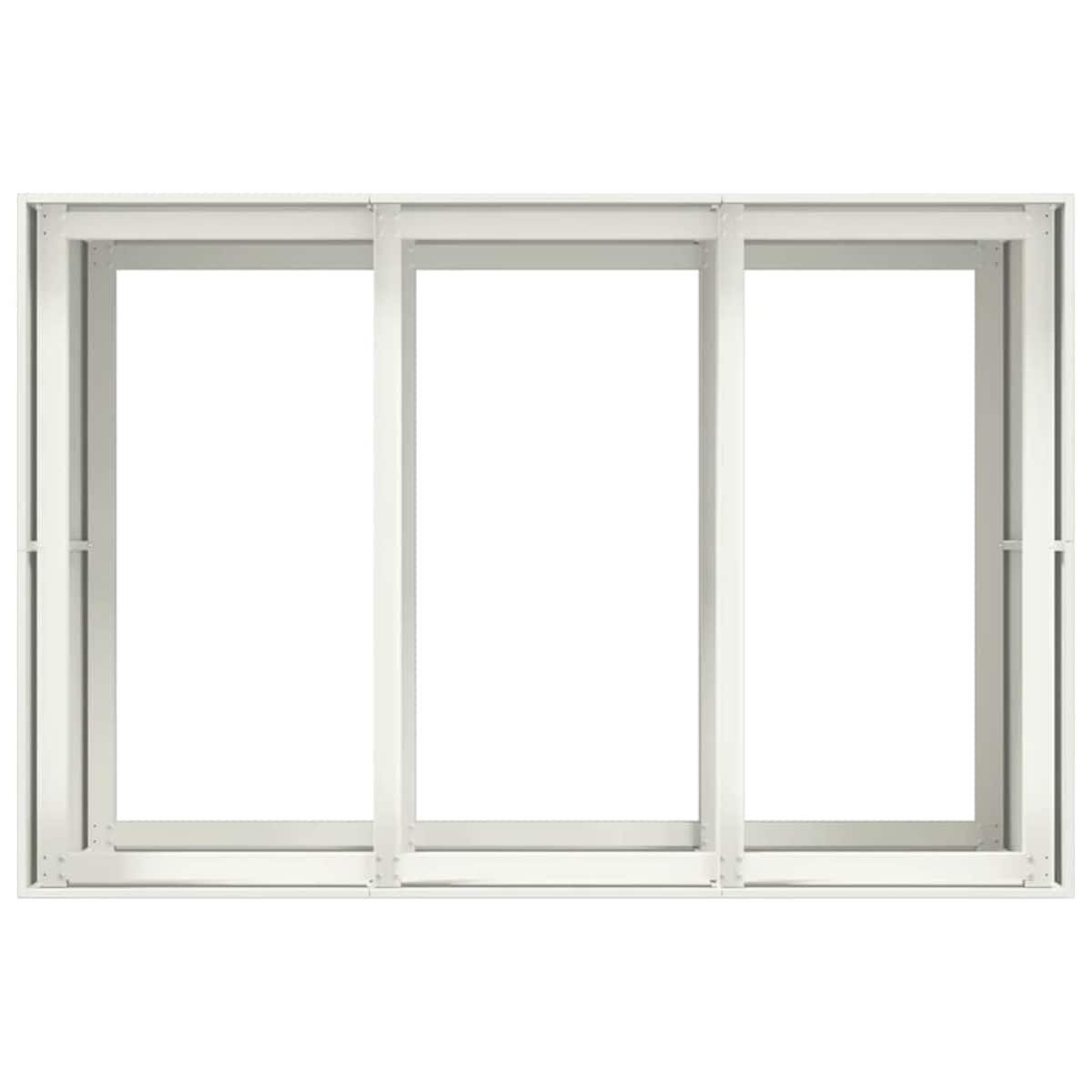 vidaXL Doniczka Biała 120x80x80 cm Stal