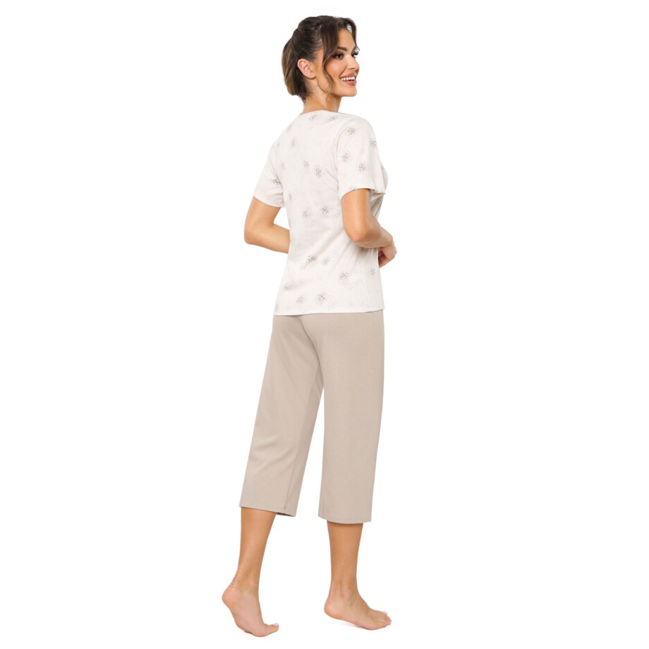 Piżama Sandi 3/4 Beżowy, XL