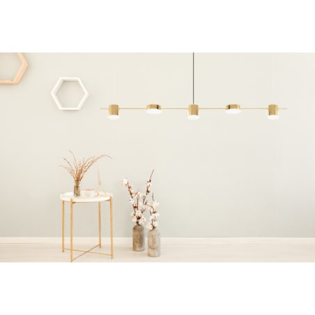 Lampa Sufitowa Led Nowoczesna Złota Gold Metalowa