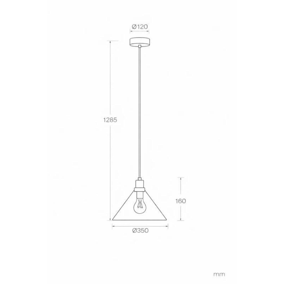Lampa wisząca złota ROSIE, Ø 38 cm