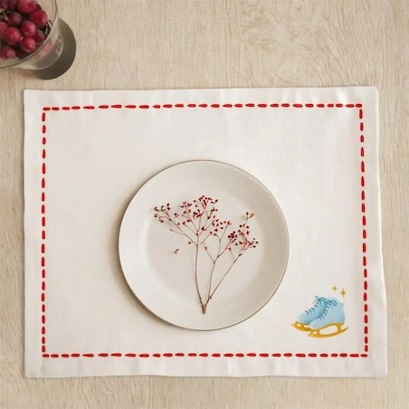 Podkładki świąteczne - Minimalistyczne łyżwy