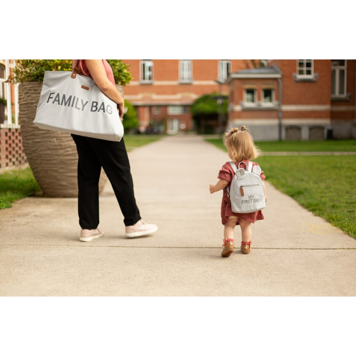 Childhome Torba Family Bag Kanwas Szara