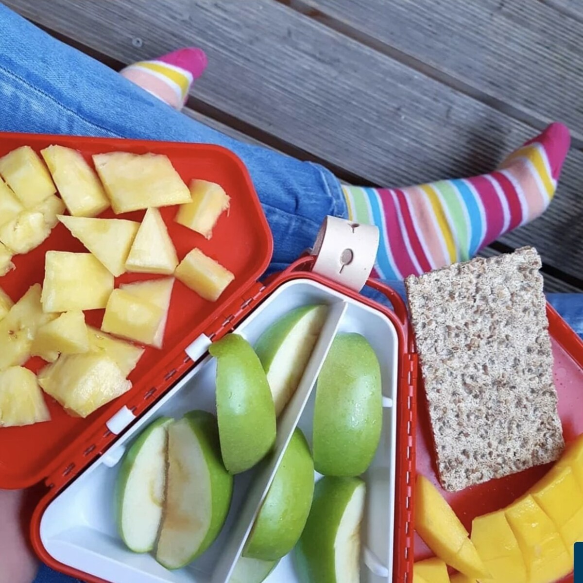 Przenośne pudełko, pojemnik na zabawki TeeBee - czerwone