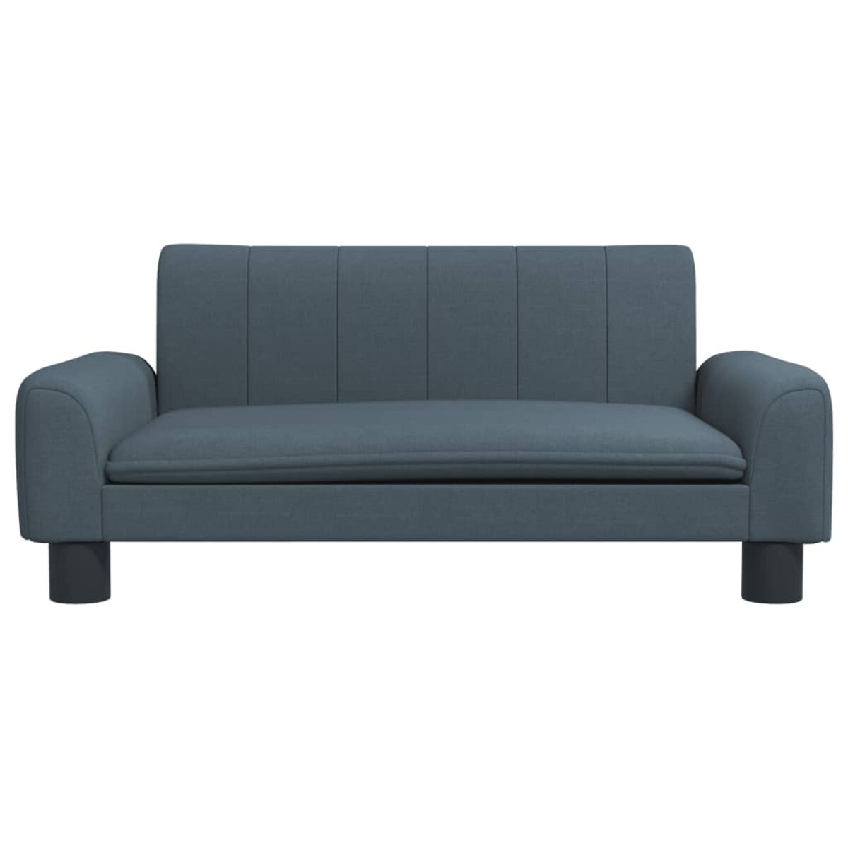 vidaXL Sofa dla dzieci, ciemnoszara, 70x45x30 cm, obita tkaniną