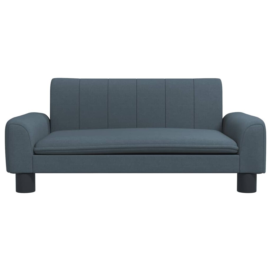 vidaXL Sofa dla dzieci, ciemnoszara, 70x45x30 cm, obita tkaniną