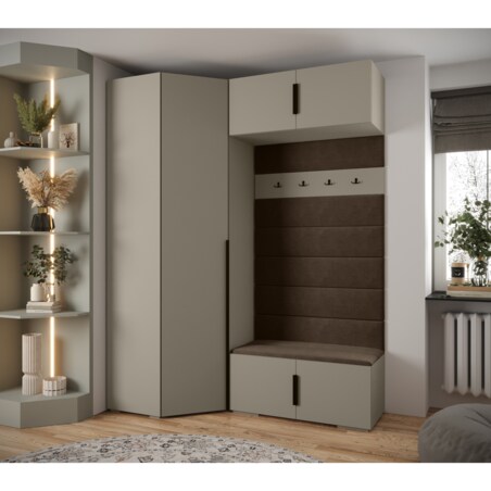 Garderoba do przedpokoju INOVA 1 Z21 kaszmir+czarny+manila04