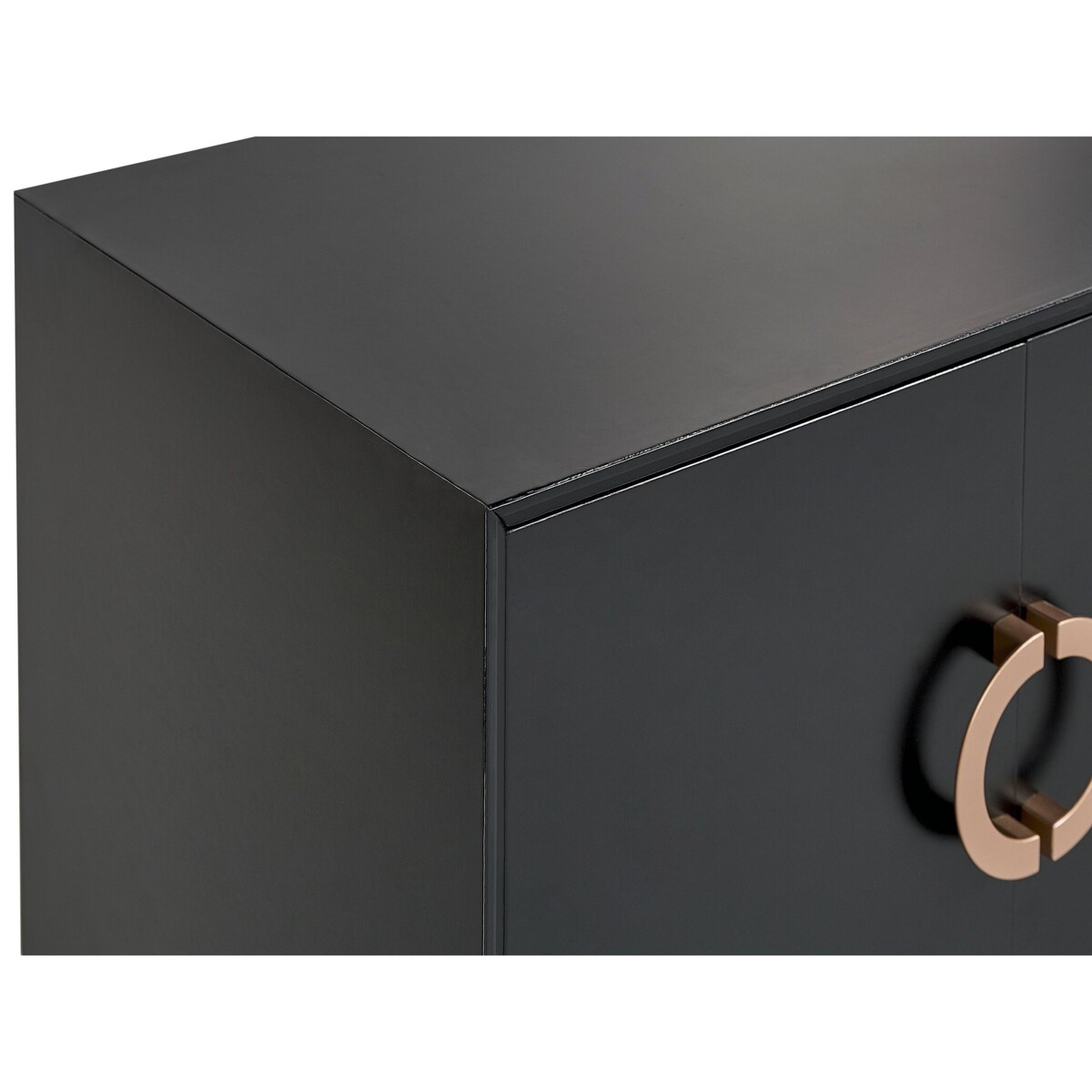 Szafka czterodrzwiowa czarna OXNARD