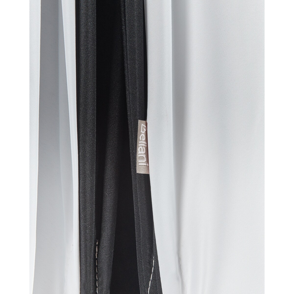 Parasol ogrodowy 245 cm czarno-biały MINOA