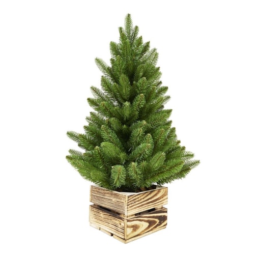 Dekoracja - choinka w skrzyni SETSUNA 100x61 cm