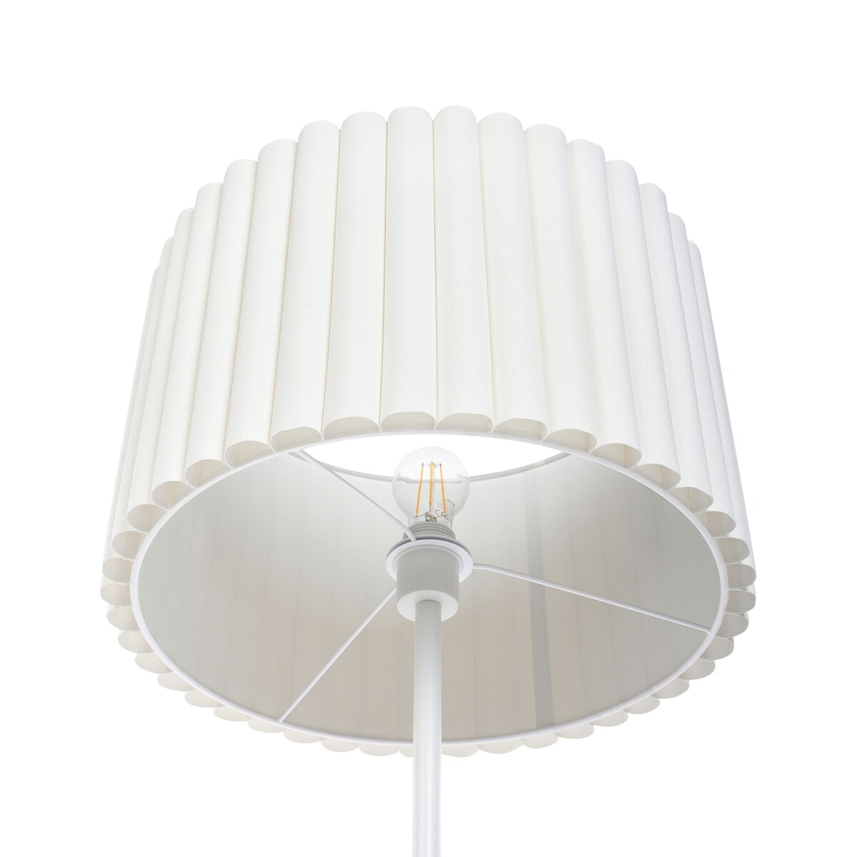 Lampa podłogowa LOURENS Metal Kremowy
