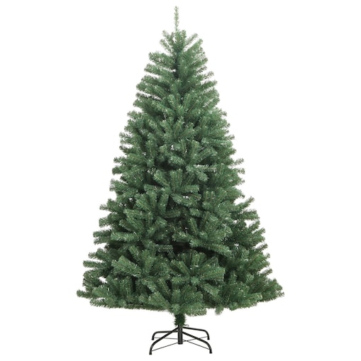 vidaXL Sztuczna choinka zawiasowa ze stojakiem, zielona, 180 cm
