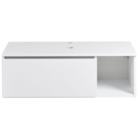 Wisząca szafka pod umywalkę RUPANCO 80 cm Biały