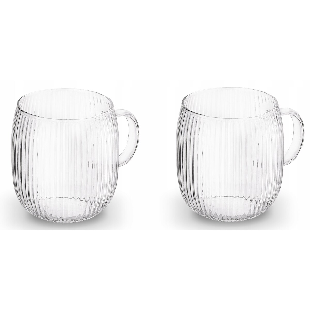 2x SZKLANKA DO KAWY HERBATY 380 ml z uchem na napoje soki wodę cappuccino