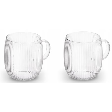 2x SZKLANKA DO KAWY HERBATY 380 ml z uchem na napoje soki wodę cappuccino