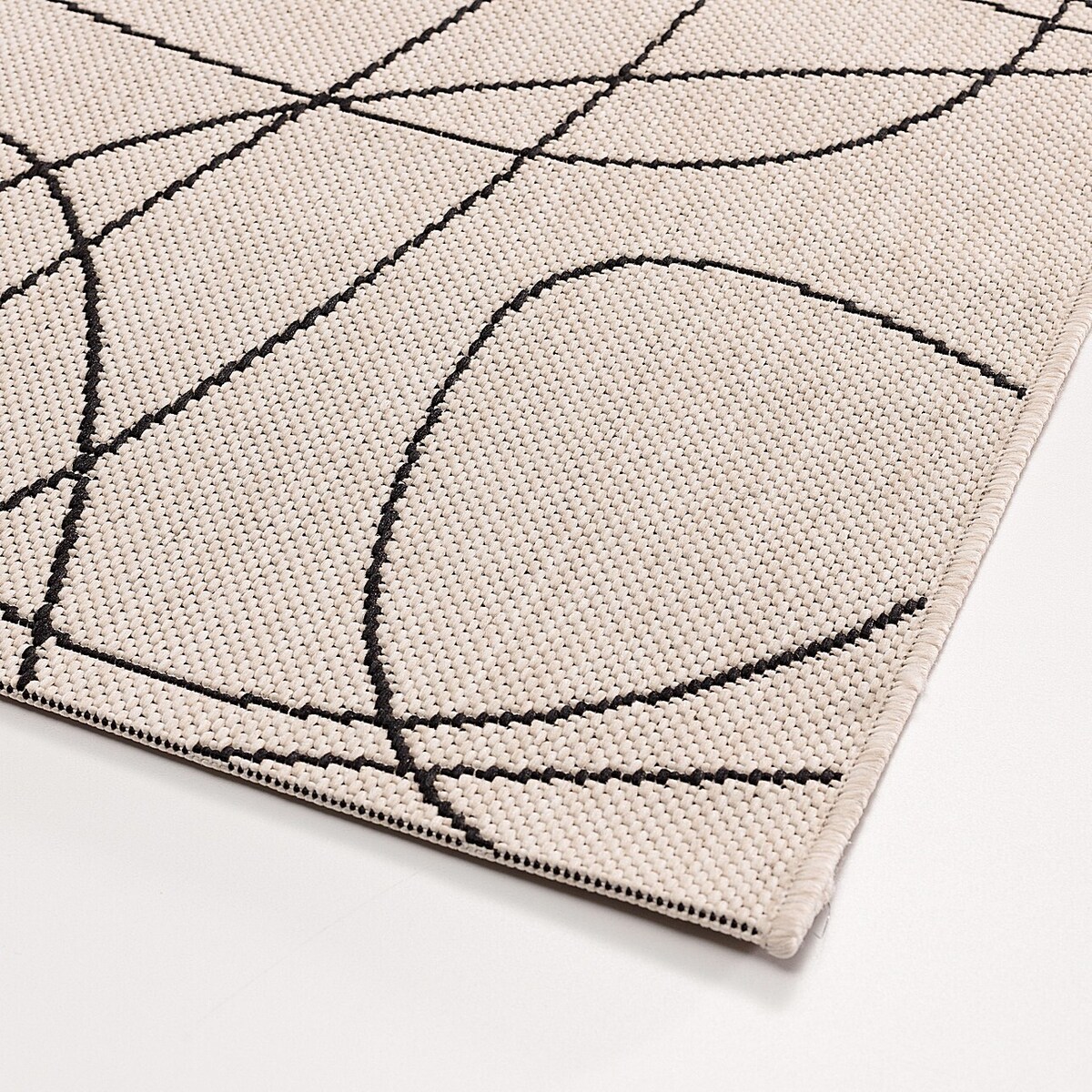 Dywan Lineo wool/ black 120x170cm, 120 x 170 cm