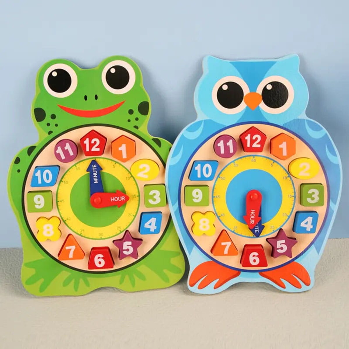 Zegar Montessori - Żabka