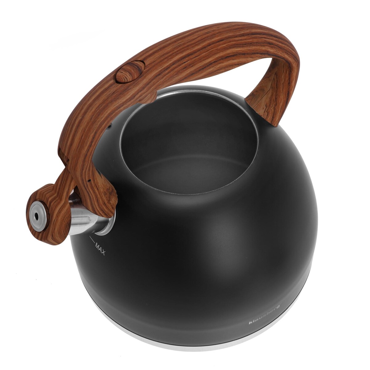 Czajnik stalowy lakierowany mat czarny 3.0L KLAUSBERG