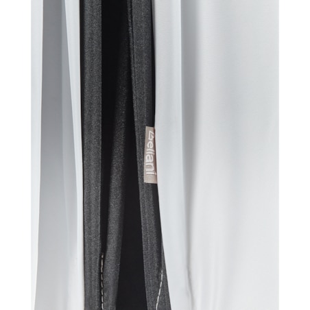 Parasol ogrodowy 245 cm MINOA Czarny/ biały