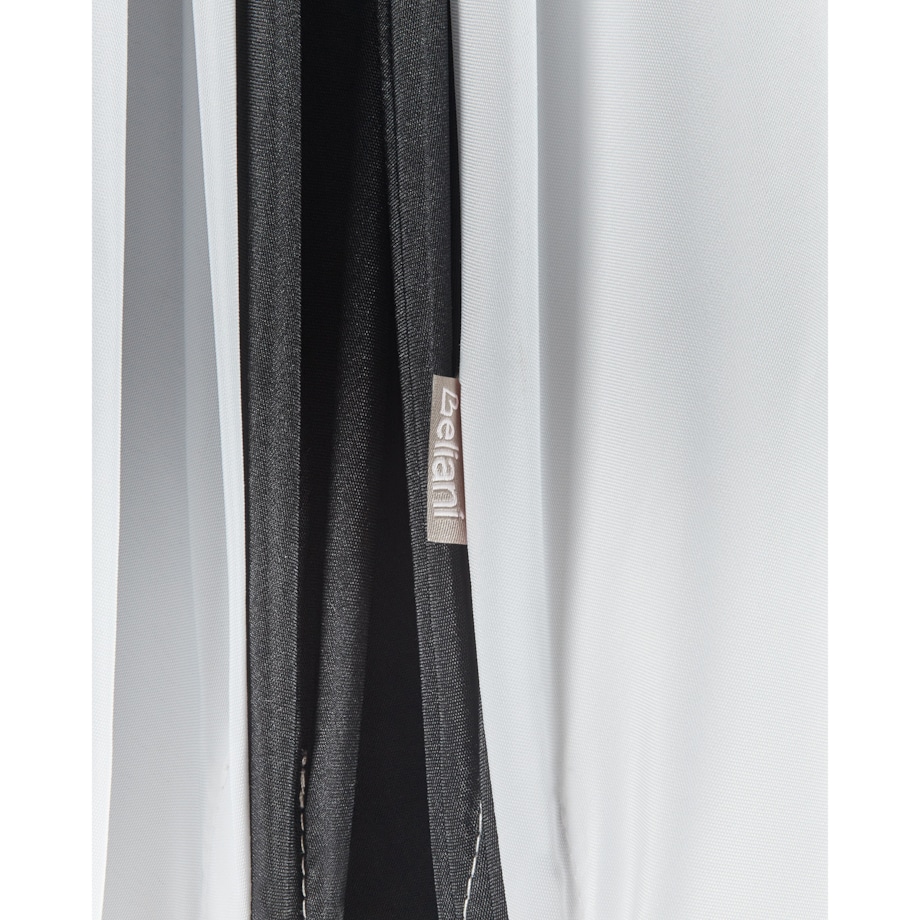 Parasol ogrodowy 245 cm MINOA Czarny/ biały