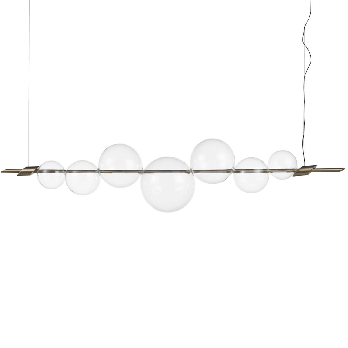 Zwis bąbelki Amore ST-8869P/L Step LED 12W 3000K szklane kule złota