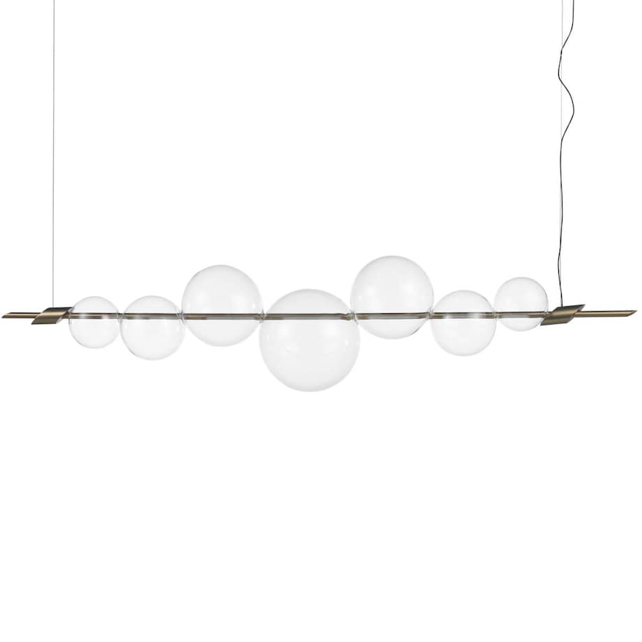 Zwis bąbelki Amore ST-8869P/L Step LED 12W 3000K szklane kule złota